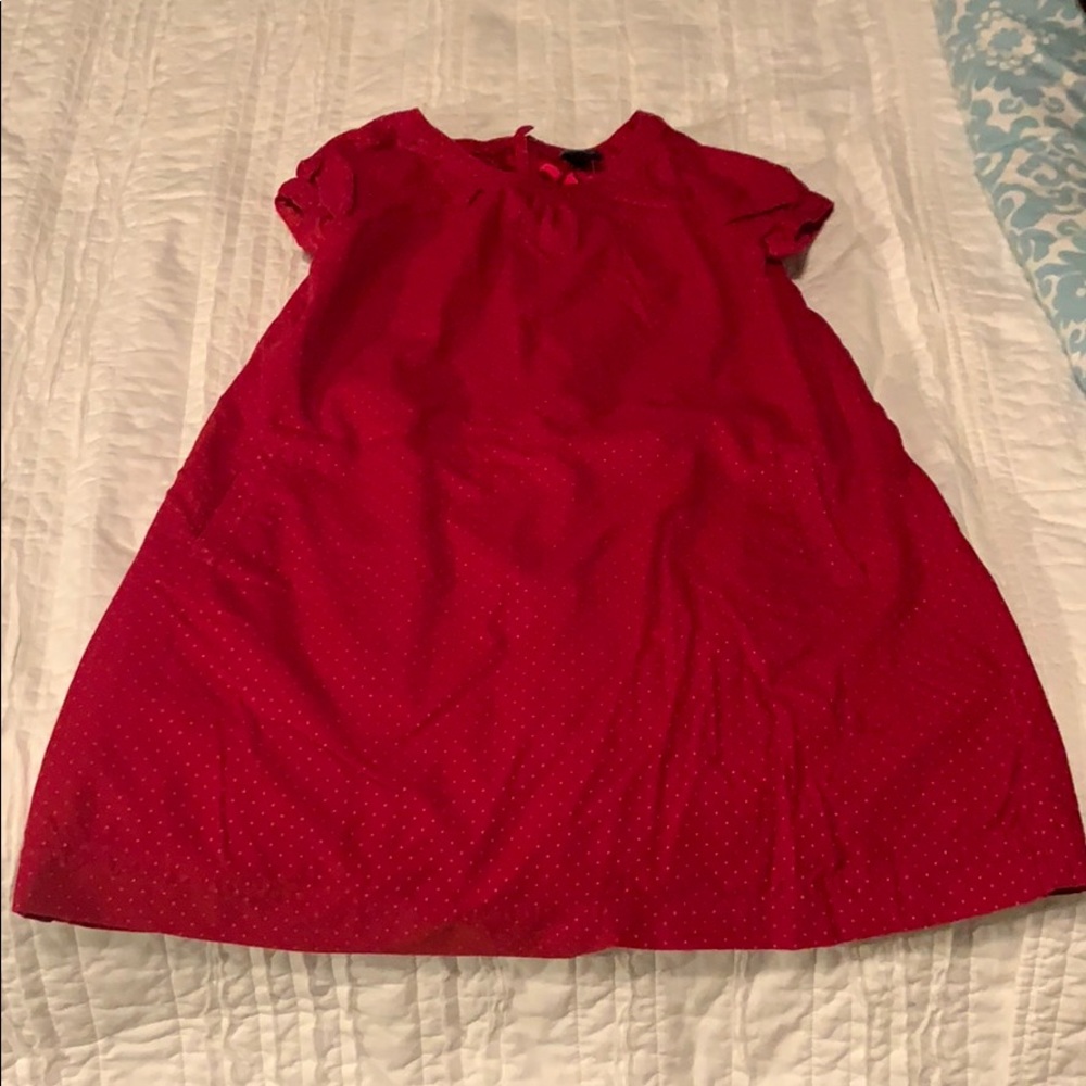 Gap girls red polka dot dress